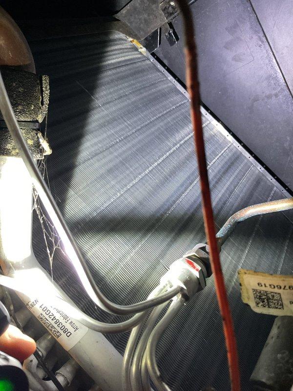 Completed preventive maintenance cooling visit on 10-year-old HVAC system. Performed thorough inspection of evaporator coil, which showed clean condition with proper fin alignment and no visible debris accumulation. Verified refrigerant lines for proper insulation and connections, checked temperature differential across coil, and confirmed adequate condensation drainage. All components operating within normal parameters with no service issues identified at this time.