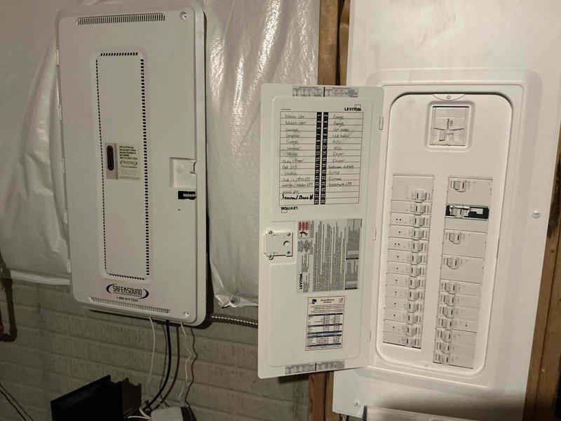 Conducted comprehensive electrical estimate for standby generator installation at residential property. Assessed existing electrical infrastructure, including main service panel and available mounting locations in mechanical space with exposed framing. Documented current electrical distribution system, circuit loading, and panel capacity to determine transfer switch requirements and optimal generator placement. Photographed installation area conditions, including structural framing, available clearances, and proximity to existing HVAC components and utility connections for accurate material takeoff and labor calculations.