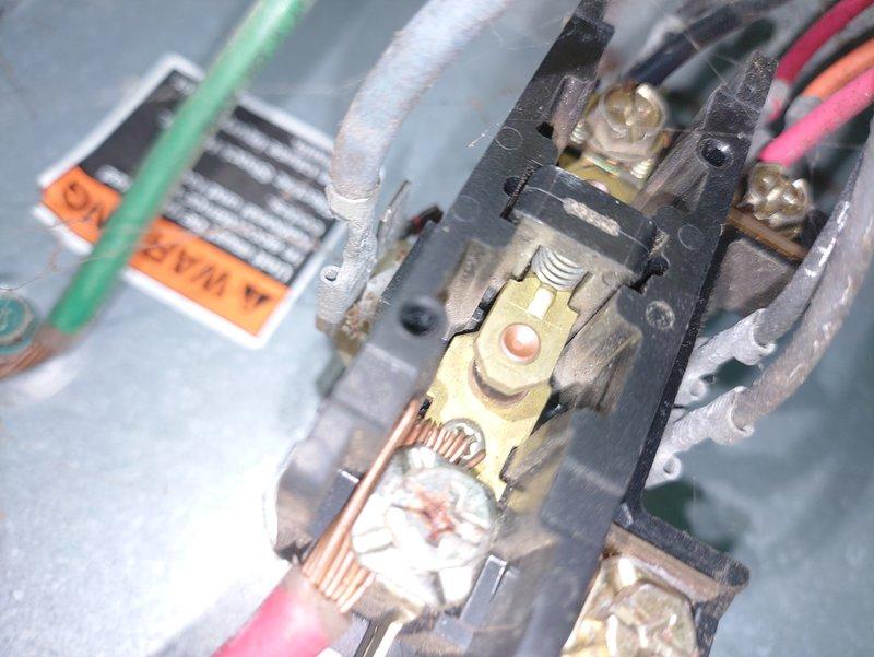 Responded to service call for air conditioning unit not cooling to temperature and fan producing humming noise. Upon inspection, found heavily corroded contactor assembly with deteriorated electrical connections and rust-damaged relay components affecting compressor operation. Identified failed contactor preventing proper electrical supply to outdoor unit, causing system malfunction. Replaced defective contactor assembly, cleaned electrical connections, and verified proper voltage delivery to compressor and condenser fan motor. System tested and confirmed operational with normal cooling cycle restored.