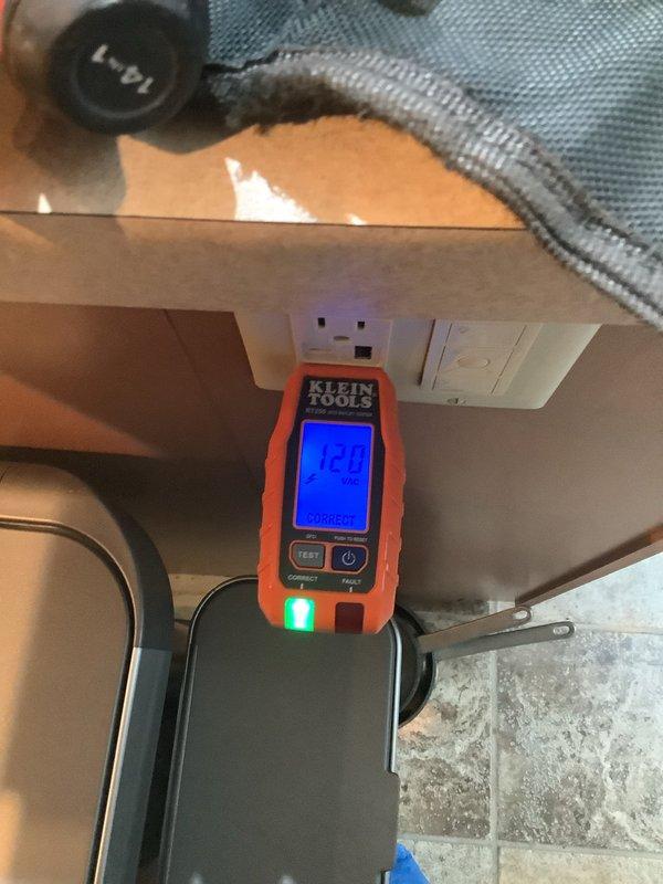 Responded to service call for non-functional kitchen outlet that was recently installed. Upon arrival, accessed electrical panel to verify circuit breaker status and connections. Tested outlet with digital voltage meter, confirming 120V power supply to the circuit. Inspected outlet installation, identified and corrected wiring issue causing malfunction. Verified proper operation of outlet upon completion.