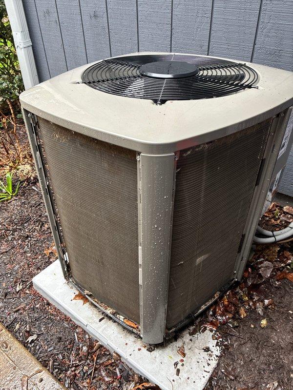 Completed MVP recurring cooling maintenance visit on residential air conditioning system. Performed visual inspection of outdoor condenser unit, verified proper operation of condenser fan and compressor, and inspected electrical components including capacitor and control wiring connections. All components found operating within normal parameters with no immediate service needs identified.