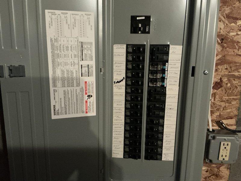 Conducted comprehensive electrical estimate for standby generator installation at residential property. Performed detailed site assessment of existing electrical infrastructure, including evaluation of main electrical panel with dual columns of circuit breakers and current load distribution. Documented mechanical systems routing through unfinished basement area, identifying optimal pathways for generator transfer switch installation and electrical connections. Assessed available space for generator placement, considering proximity to existing gas lines, plumbing infrastructure, and HVAC ductwork. Evaluated foundation wall mounting locations and determined electrical service capacity for integration of automatic transfer switch. Photographed existing panel configuration and mechanical room layout to develop accurate material list and labor requirements for proposed generator system installation.