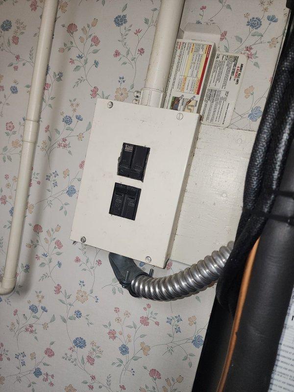 Completed installation of wireless thermostat and humidistat for new HVAC system. Installed electrical disconnect box with proper safety labeling on ductwork in attic space, ran liquidtight flexible conduit for power connections, and mounted control panel with circuit breakers in mechanical area. All components properly secured, wired, and tested for proper operation per manufacturer specifications and local building codes.