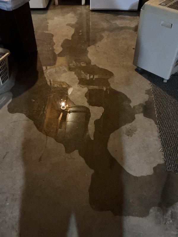 Responded to emergency service call for non-operational sump pump in basement resulting in significant water accumulation and flooding throughout the space. Upon arrival, found extensive standing water covering concrete floor with active pooling around stored items and furniture. Performed comprehensive assessment of sump pump system to determine failure cause and evaluated whether unit required repair or complete replacement. Inspected pump motor, float switch mechanism, discharge line, and check valve for mechanical failure or obstruction. Documented water damage extent with photographic evidence showing moisture saturation across basement floor area and water staining patterns. Provided homeowner with detailed explanation of system failure, outlined available repair versus replacement options with associated benefits of each approach, and discussed equipment specifications suitable for property requirements. Advised on preventative maintenance recommendations to avoid future failure