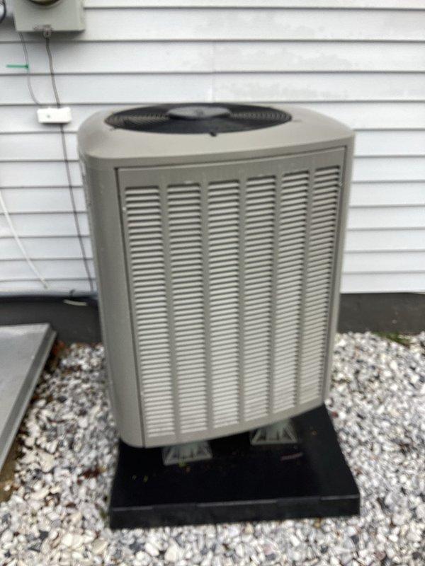 Completed MVP cooling maintenance visit on Lennox HVAC system. Performed comprehensive inspection of outdoor condenser unit and indoor furnace components, verified proper operation of all equipment, and documented system condition with photos. All components found in satisfactory working order with no immediate service needs identified.