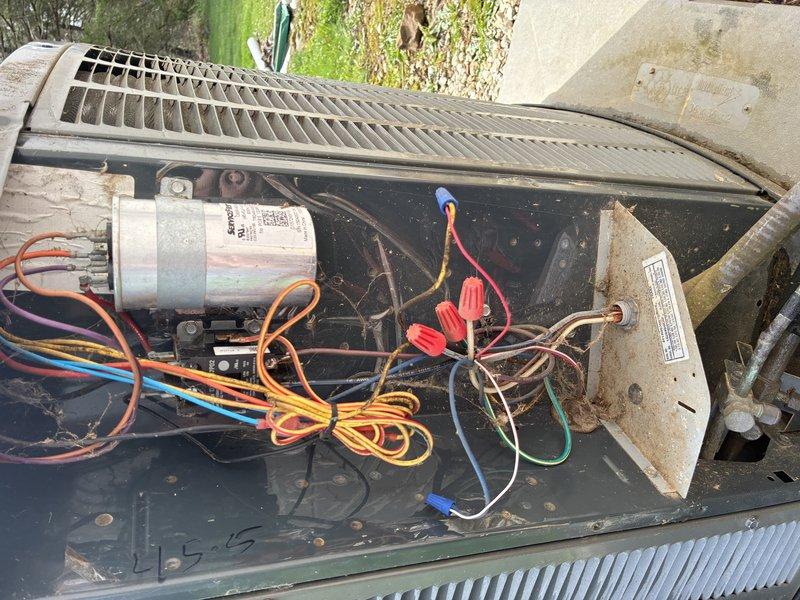 Completed MVP cooling maintenance visit on 6-year-old system. Performed comprehensive inspection of outdoor condensing unit, including examination of electrical components, capacitor connections, and wiring integrity. All wire connections, wire nuts, and terminal points were inspected and found secure. Capacitor tested within acceptable parameters. Unit operational and cooling properly upon completion of service.