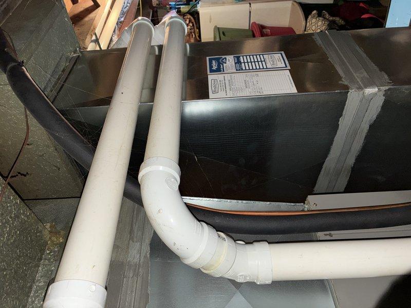 Completed comprehensive AC tune-up on residential split system including air handler inspection in attic and outdoor condensing unit evaluation. Performed standard maintenance procedures, verified proper operation of all components, checked refrigerant levels, inspected electrical connections, and cleaned condenser coils. System operating within normal parameters with no immediate repairs required.