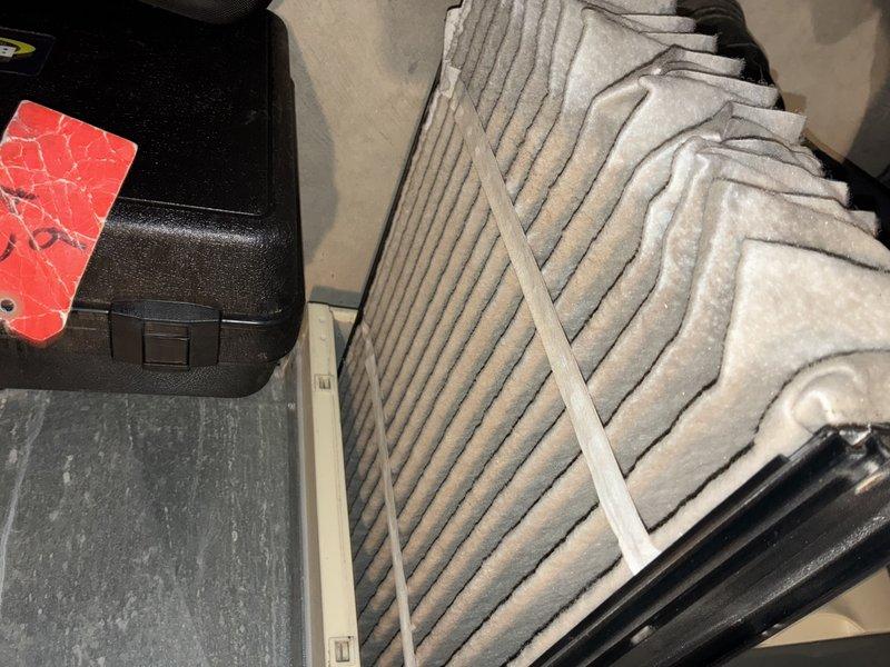 Completed preventive maintenance visit on two HVAC heating units. Inspected blower motor assemblies, verified proper electrical connections and wiring configurations, and examined air filtration systems. Replaced dirty pleated air filters showing significant dust accumulation on both units to ensure optimal airflow and system efficiency.