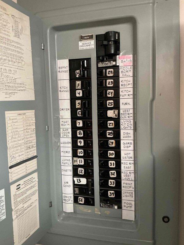 Conducted site evaluation for standby generator installation at residential property. Assessed existing 200-amp electrical service panel with adequate capacity for generator integration. Documented current electrical infrastructure including circuit distribution serving HVAC, kitchen appliances, water heater, and essential household circuits. Evaluated potential generator placement location adjacent to existing HVAC unit on gravel pad with proper clearances from structure. Photographed electrical panel configuration and proposed installation area for accurate material takeoff and labor estimation. Prepared comprehensive estimate for automatic transfer switch installation, generator pad preparation, fuel line connection, and integration with existing electrical system to provide backup power for critical circuits during utility outages.
