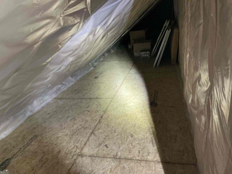 Completed estimate for mini split installation in room above garage. Inspected attic space above garage and identified existing ductwork that may allow for extension to serve the room, which currently has baseboard heat. Assessed electrical panel capacity and documented site conditions for proposal preparation.