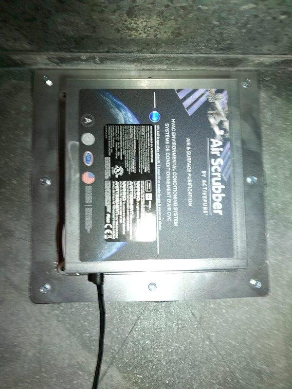 Completed installation of comprehensive indoor air quality system including Aprilaire steam humidifier, Aprilaire 5000 air cleaner, and Air Scrubber with ActivePure technology. All units mounted to existing HVAC ductwork, wired to electrical supply, and tested for proper operation. System commissioned and verified functional.