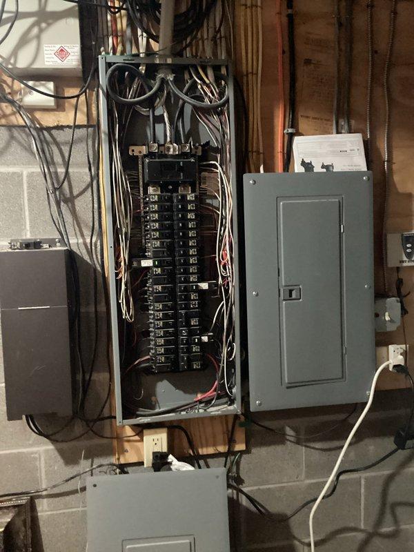 Responded to service call for non-functional exterior lamp post and associated under lights. Upon arrival, conducted comprehensive electrical system inspection to identify root cause of outage. Traced circuit from main electrical panel through branch wiring to affected fixtures. Inspected breaker panel configuration and verified proper circuit protection devices were in place. Examined interior switch controls and outlet connections related to exterior lighting circuits. Tested voltage at multiple points along the circuit path to isolate the fault location. Identified and resolved electrical discontinuity affecting the lamp post and under lighting fixtures. Verified all connections were secure and properly terminated at panel and switch locations. Restored power to affected circuits and confirmed all exterior lighting fixtures were operating correctly. Conducted final system test to ensure reliable operation of lamp post and under lights.