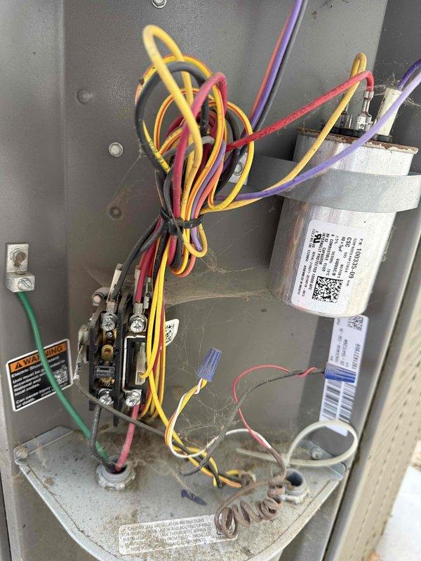 Completed scheduled MVP cooling maintenance visit on 4-year-old Lennox air conditioning unit. Performed comprehensive system inspection including electrical connections, capacitor testing, and visual assessment of outdoor condenser unit. All components operating within normal parameters, and unit confirmed in good working condition for continued service.
