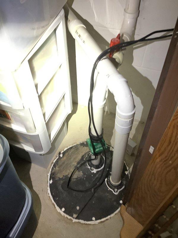 Conducted free estimate for recurring basement toilet clogs. Inspected existing toilet installation and basement drainage system including sump pump basin and discharge piping. Provided customer with multiple repair options to resolve chronic clogging issue and improve drainage performance.