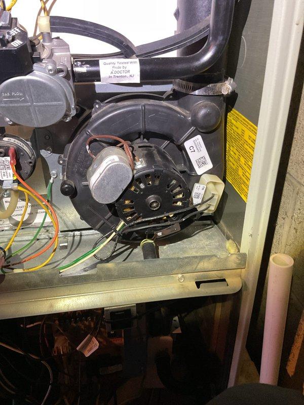 Responded to no heat call on 11-year-old gas furnace with intermittent operation and inability to maintain temperature above 58 degrees. Upon arrival, customer had already attempted troubleshooting including thermostat battery replacement and jumper wire test. Performed complete system diagnostic including inspection of gas valve, ignition system, flame sensor, and blower motor assembly. Verified burner assembly achieving proper flame pattern with uniform blue flames across all ports. Inspected blower motor operation, electrical connections, and control board functionality. Cleaned flame sensor to ensure proper flame rectification signal. Checked all safety switches including limit controls and pressure switches for proper operation. Verified proper gas pressure and airflow through heat exchanger. System tested through multiple heating cycles to confirm reliable ignition, consistent operation, and ability to reach thermostat setpoint. Unit restored to normal operation with proper heati