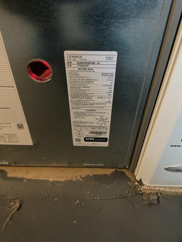 Completed comprehensive air conditioning maintenance on Lennox HVAC system. Performed thorough inspection of furnace and air handler unit, including examination of blower motor assembly, electrical connections, and internal components. Cleaned and serviced equipment, verified proper operation of all mechanical and electrical systems, and ensured unit is ready for optimal cooling season performance.
