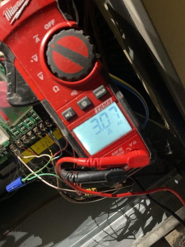 Performed comprehensive AC tune-up on 6-year-old central air conditioning system as part of scheduled maintenance program. Conducted electrical diagnostics using digital multimeter to verify proper voltage and amperage at control board, confirming all readings within manufacturer specifications at 30.7 volts. Inspected all wire connections, terminals, and circuit board components for signs of wear, corrosion, or loose connections, finding system in good operational condition.