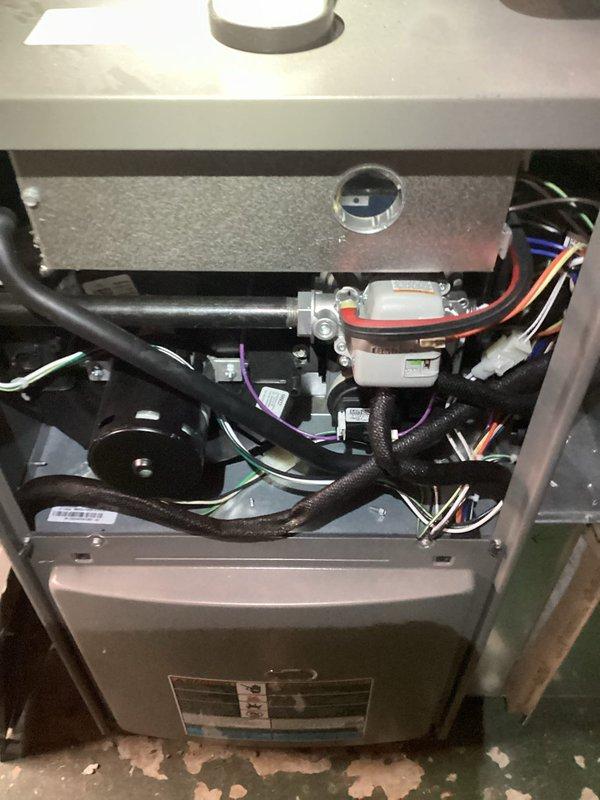 Completed comprehensive furnace tune-up including inspection of all internal components, burner assembly, electrical connections, and safety controls. Verified proper operation of blower motor, heat exchanger, and gas valve assembly; all systems functioning within manufacturer specifications.