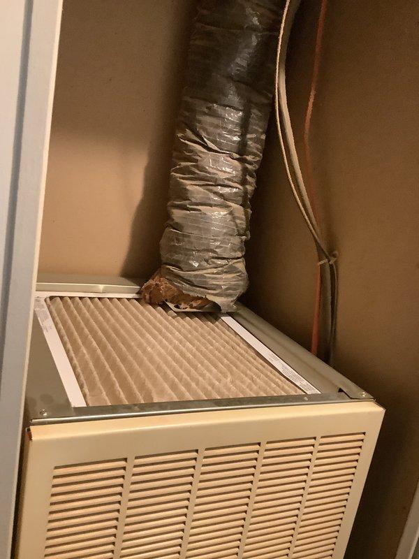 Completed HVAC system replacement estimate for existing 2009 air conditioning unit. Assessed current indoor air handler installation in utility closet and outdoor condenser unit positioned on building exterior with lineset running through landscaped area. Documented equipment conditions, measured existing system specifications, and provided comprehensive replacement quote for complete system upgrade.