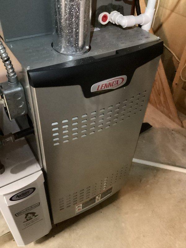 Completed routine maintenance visit on Lennox brand gas furnace system. Performed comprehensive inspection of unit, verified proper operation of all components, and replaced air filter to maintain optimal system performance and indoor air quality.