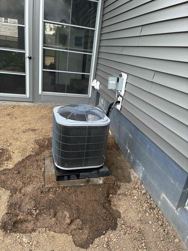Performed routine cooling maintenance on residential air conditioning system. Inspected outdoor condensing unit and indoor blower assembly, confirming proper operation of all components. System tested and operating within normal parameters.