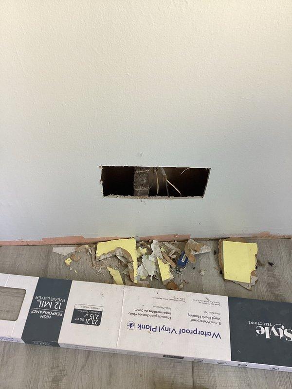 Responded to customer concern regarding recently replaced outlets and potential open neutral condition. Performed comprehensive electrical safety inspection of affected circuits during active renovation work. Tested outlet wiring connections and verified proper neutral and ground continuity throughout the circuit. Confirmed no hazardous wiring conditions present. Documented existing conditions with photos showing exposed electrical boxes in walls during construction phase. Provided technical assessment confirming electrical system safety and discussed options for any additional work needed as renovation progresses.