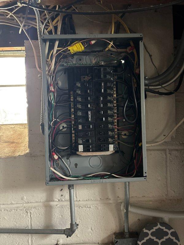 Completed installation of 18kW Generac standby generator system with 100-amp automatic transfer switch. Extended natural gas supply line 20 feet from existing service to generator location, ensuring proper sizing and code compliance. Integrated transfer switch with existing electrical panel to provide seamless automatic power transfer during utility outages. All wiring, conduit work, and electrical connections completed per NEC standards and manufacturer specifications. System tested and operational.