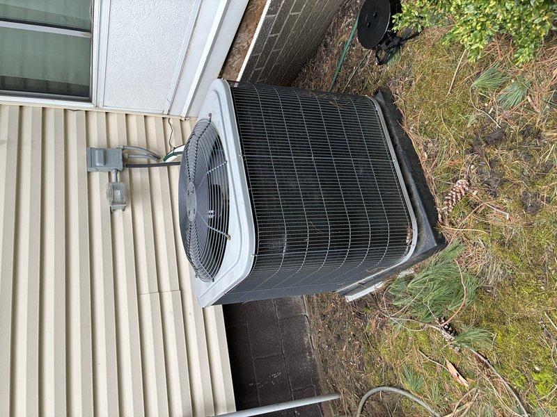 Completed MVP air conditioning maintenance service on residential cooling system. Performed comprehensive inspection of outdoor condenser unit, including examination of condenser coils, fan assembly, electrical connections, and overall system operation. Unit found in serviceable condition with all components functioning properly at time of inspection.