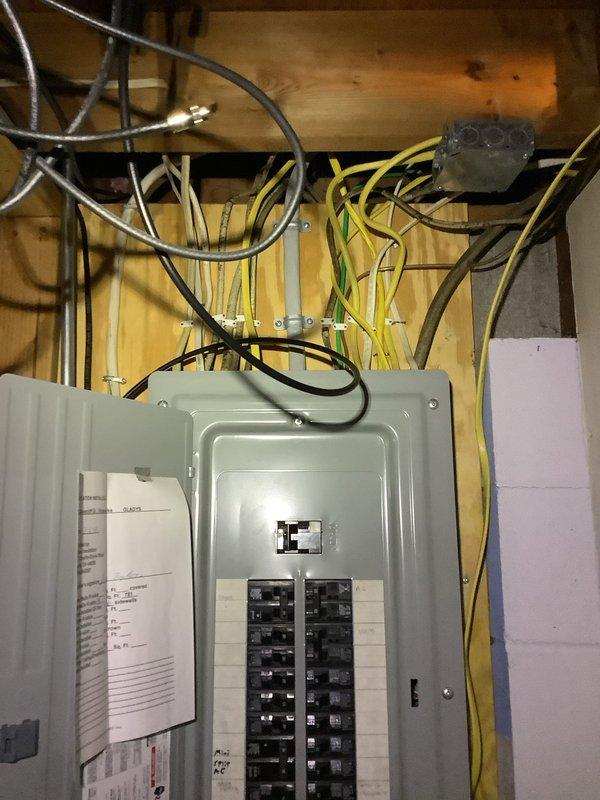 Responded to no power condition on hot tub. Upon arrival, verified that breaker had been previously reset and replaced by homeowner with no resolution. Inspected main electrical panel and circuit breaker connections, documented panel configuration and wiring conditions. Performed diagnostic testing to isolate power loss between breaker panel and hot tub equipment, identifying failure point in electrical supply circuit requiring further troubleshooting of downstream components or wiring between panel and hot tub unit.