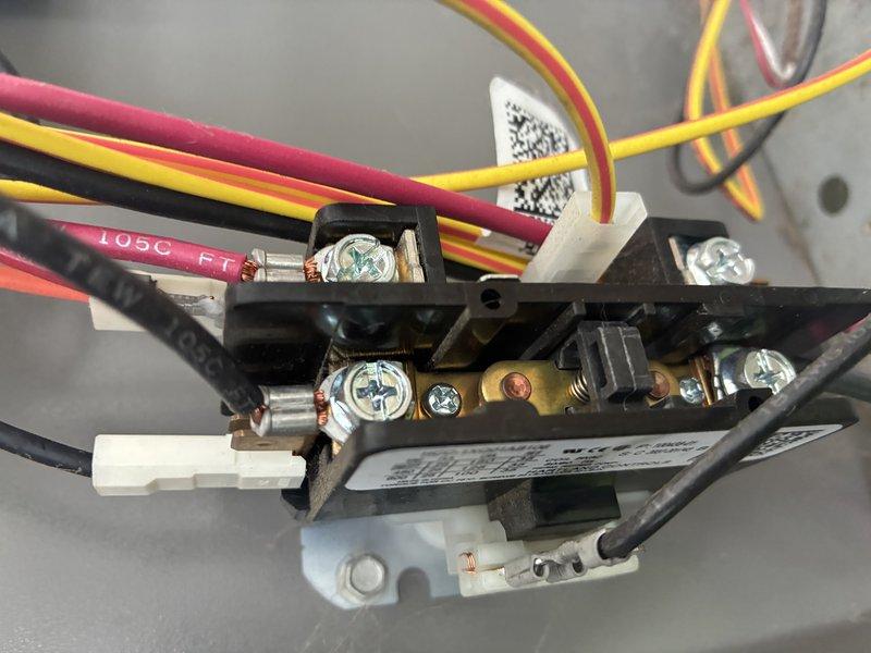 Completed preventive maintenance inspection on residential air conditioning system. Performed visual examination of outdoor condenser unit, verified proper operation of electrical components and contactor assembly, and documented system condition through photography. Unit found operating within normal parameters with no immediate service needs identified.