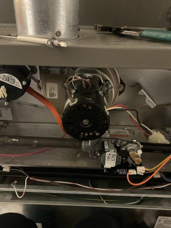 Responded to service call regarding natural gas odor detected when furnace had been idle for several days. Performed comprehensive safety inspection of gas valve assembly, burner components, and all gas connections. Inspected blower motor, electrical connections, and wiring harnesses for proper operation. Conducted leak detection testing on gas valve, manifold connections, and supply lines. All components found to be functioning within normal parameters with no active gas leaks detected at time of inspection. Advised customer on proper system operation and recommended monitoring for any recurring odor issues.