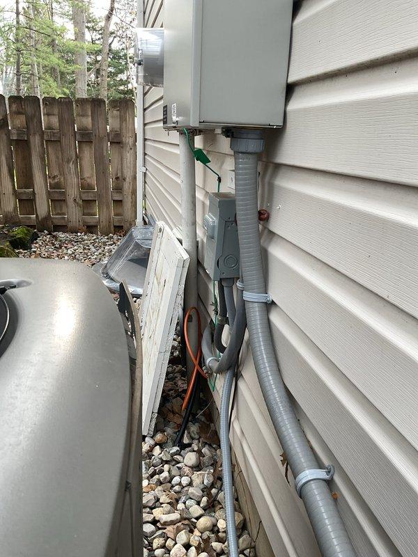 Completed comprehensive preventative maintenance on residential air conditioning system. Inspected outdoor condensate drain lines, electrical disconnect, and refrigerant line set for proper operation and secure mounting. Verified all electrical connections at terminal block, confirmed wire terminations are tight and secure, and checked system controls are functioning within manufacturer specifications.
