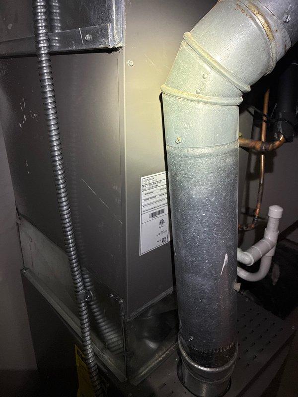 Completed annual AC tune-up and preventive maintenance on Lennox outdoor condensing unit and indoor furnace system as part of MVP membership service. Performed comprehensive inspection of all system components including electrical connections, refrigerant levels, and airflow operation. Noted recent thermostat upgrade from Nest to Honeywell system and verified proper communication between new thermostat and HVAC equipment. Inspected furnace with attached surge protector for proper protection and electrical safety. Cleaned condenser coils, checked fan operation, and verified proper drainage from condensate system. All components found operating within manufacturer specifications with no immediate repairs required.