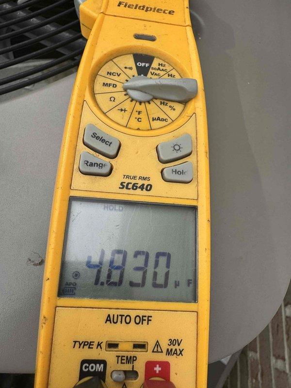 Completed comprehensive AC tune-up on six-year-old unit. Inspected control board components and verified proper DIP switch configurations for outdoor discharge and sensor operations. Measured and documented system discharge temperature at 183°F, confirming unit operating within normal parameters for cooling mode.