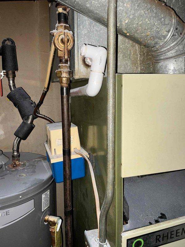 Conducted on-site assessment for complete furnace and air conditioning system replacement. Evaluated existing Imperial brand gas-fired furnace with glass-lined heat exchanger, associated ductwork including galvanized metal supply trunk and flexible insulated ducting, along with current residential HVAC infrastructure in mechanical room to provide comprehensive equipment replacement estimate.