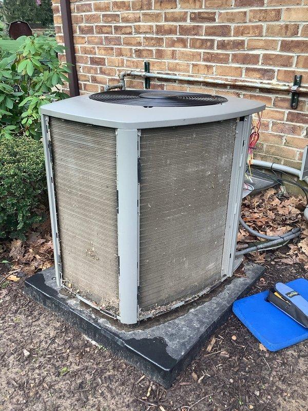Performed routine preventive maintenance on a 2-year-old Lennox residential air conditioning system for MVP customer. Conducted comprehensive inspection of outdoor condenser unit, verified proper operation of all components, and documented equipment condition with photographs. System found to be operating within normal parameters with no immediate service needs identified.