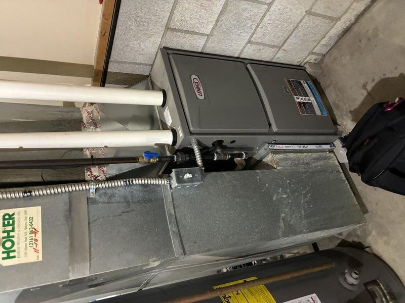 Completed preventative maintenance tune-up on 6-7 year old residential air conditioning system. Performed comprehensive inspection of air handler unit including blower wheel assembly, electrical components, and condensate drain lines. All system components found operating within normal parameters with no deficiencies noted at time of service.