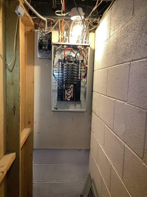 Responded to no-power issue at newly installed electric water heater. Upon inspection, discovered tripped breaker in main electrical panel supplying dedicated circuit to water heater. Reset breaker, verified proper 240V supply at panel, and confirmed power restoration to water heater circuit. Tested water heater operation and verified unit energized correctly with all indicator lights functioning as designed.
