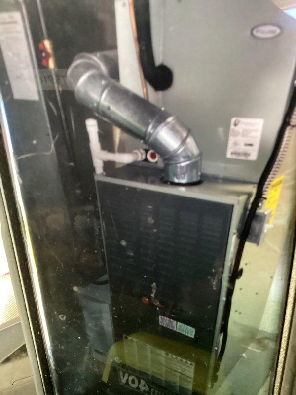 Completed preventive maintenance service on a 10-year-old Trane air conditioning system for MVP customer. Performed comprehensive inspection of outdoor condenser unit and indoor air handler, verified proper operation of all components, and documented system condition with photographs. All equipment found operating within normal parameters with no immediate repairs required.