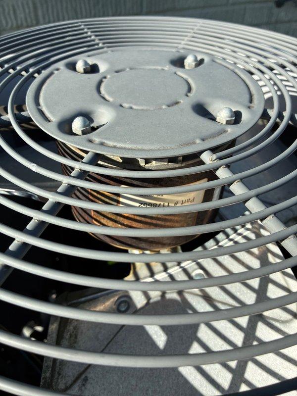 Completed spring air conditioning tune-up and maintenance on a 15-year-old Tempstar cooling system. Performed comprehensive inspection of outdoor condenser unit, verified proper operation of condenser fan assembly, and confirmed system is functioning correctly. All components inspected and found to be in working order.