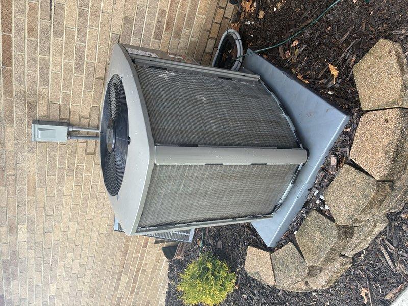 Completed scheduled MVP cooling maintenance visit on residential air conditioning system. Performed comprehensive inspection of outdoor condenser unit, verified electrical readings using digital multimeter, and confirmed proper system operation. All components found to be functioning within normal parameters.