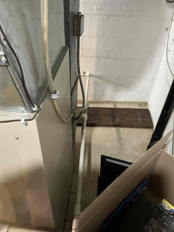 Completed estimate for furnace and air conditioning system replacement in residential basement mechanical room. Evaluated existing HVAC equipment including water heater, ductwork, and associated piping infrastructure. Quoted BOGO 120 BB system package rated at 540 capacity. Identified and documented high and low pressure switch failures with visible cracks requiring replacement, estimated at 2000+ for repair components. Assessed current installation including gas line connections, copper piping, flexible ductwork, and mounting configurations. Provided comprehensive replacement proposal for complete heating and cooling system upgrade.