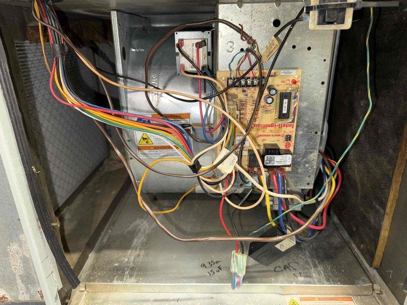 Completed MVP recurring cooling maintenance visit on Trane HVAC system. Performed comprehensive inspection of furnace and air handler unit, including examination of control board, electrical connections, and wiring harness. All components found to be in proper working order with no deficiencies noted.