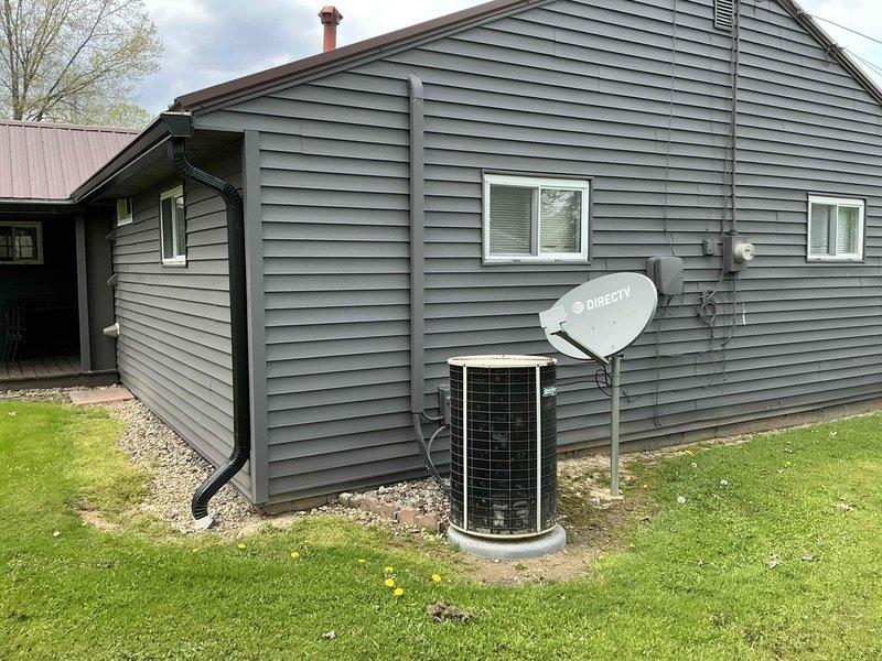 Completed on-site evaluation for complete HVAC system replacement at residential property. Assessed existing basement-installed furnace unit with associated gas lines, plumbing connections, and electrical components, as well as exterior air conditioning condenser unit with protective cage mounted on concrete pad. Provided comprehensive estimate for furnace and air conditioning system replacement based on current equipment condition and customer requirements.