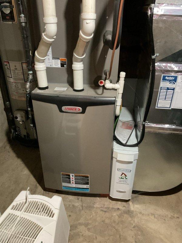 Completed comprehensive air conditioning tune-up and maintenance on a 12-year-old residential AC system. Performed standard preventive maintenance procedures including inspection of the Lennox furnace and associated HVAC components, verified proper operation of all system controls, checked refrigerant levels, cleaned condenser coils, inspected electrical connections, and tested airflow throughout the system. All equipment found to be operating within manufacturer specifications with no immediate repairs required at this time.