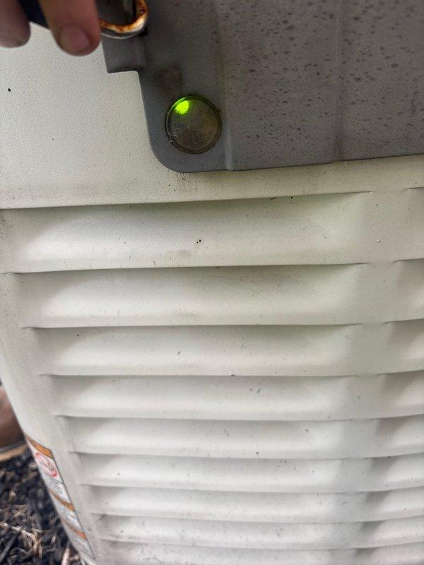 Completed preventive maintenance on 14kW standby generator system. Performed comprehensive battery load test using diagnostic equipment, confirming battery health at 100% state of charge with 13.55V output and acceptable cold cranking amperage within manufacturer specifications. Verified generator status indicator showing proper operational readiness with illuminated run light.
