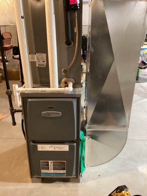 Completed preventive maintenance on 4-year-old air conditioning system during initial service visit. Performed system inspection, verified airflow measurements at floor register showing 29% humidity levels, and documented equipment condition including Armstrong furnace unit and associated ductwork. Customer membership renewal required for continued service coverage.