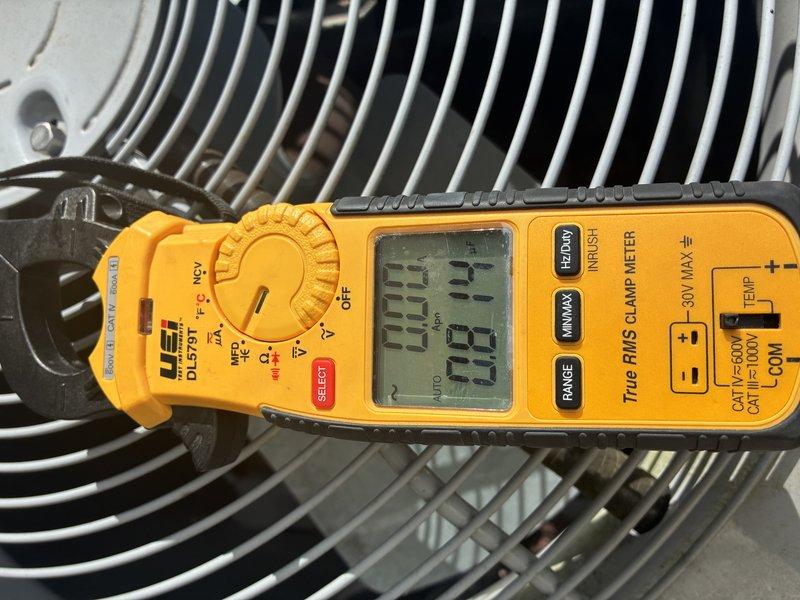 Completed preventive maintenance cooling visit on two air conditioning systems. Performed comprehensive system diagnostics using digital multimeter to verify electrical parameters and operational efficiency. Measured voltage, amperage, and temperature readings at condenser units to ensure proper system performance. Both units tested within normal operating specifications and found to be functioning correctly.