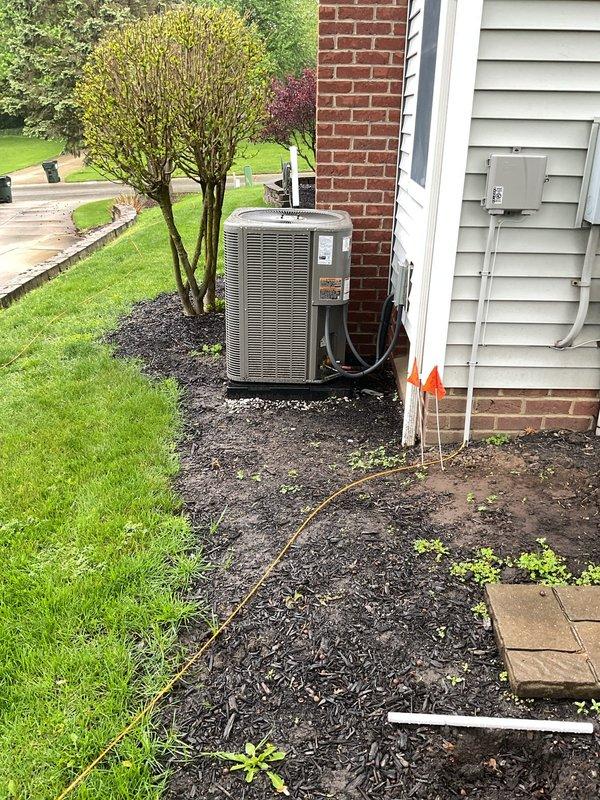Completed comprehensive safety inspection on new residential HVAC system installation. Performed thorough examination of outdoor condensing unit placement and verified proper installation of refrigerant lines, electrical conduit, and disconnect. Inspected indoor furnace components including blower motor assembly, gas valve connections, control board wiring, and all electrical connections for code compliance and manufacturer specifications. All safety systems, wire terminations, and mechanical components verified to be properly installed and functioning. System operational and ready for service.