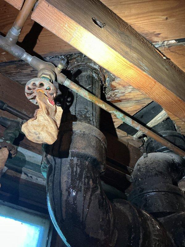Responded to service call for leaky toilet and clogged sink. Inspected toilet base and tank connections, identified source of leak at water supply line connection, and tightened mounting hardware. Cleared sink drain obstruction using appropriate plumbing tools and verified proper drainage flow upon completion.